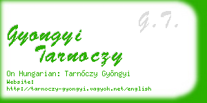 gyongyi tarnoczy business card